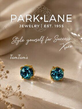 Park Lane Turquoise Impression Stud Earrings 3 carat each